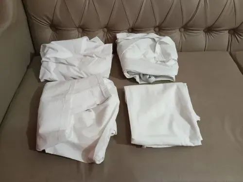 Aventais Branco de Popeline com Cinto novo - Foto 3
