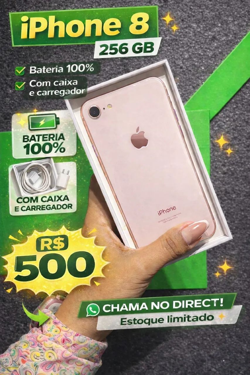 iPhone 8 256 Gb - Celulares e Smartphones - Cajazeiras VIII