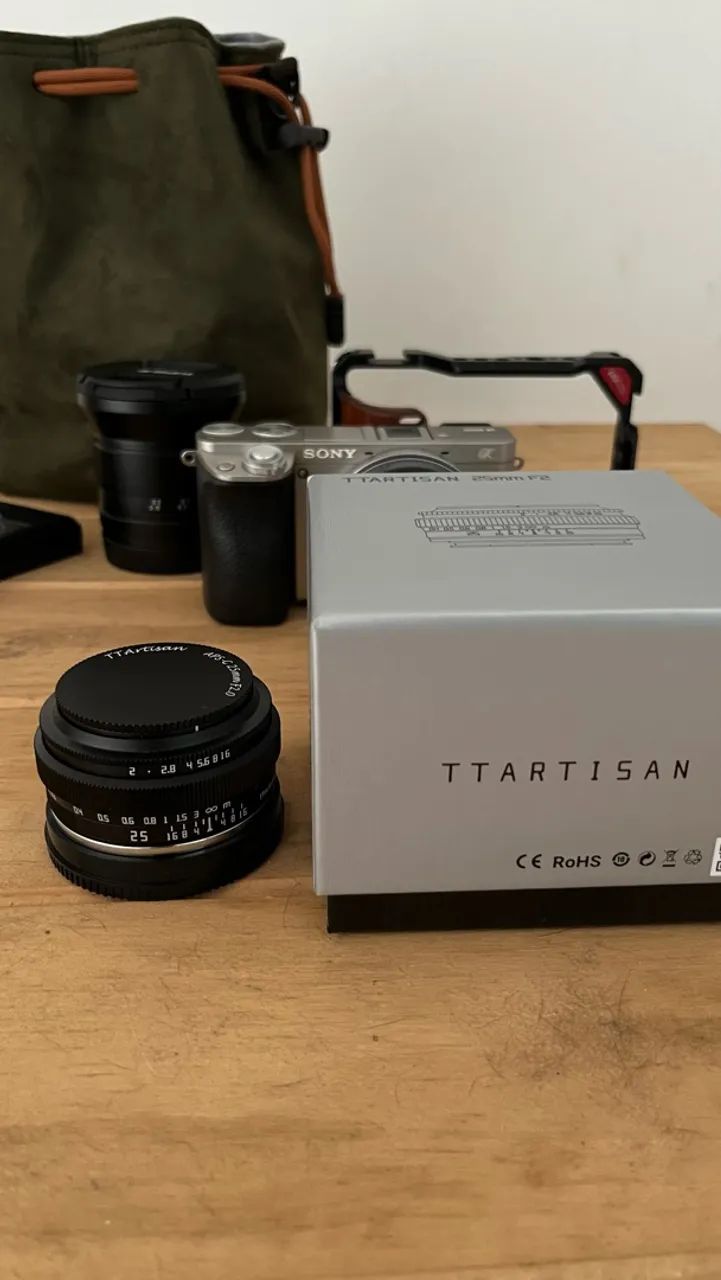 Câmera Sony A6000 com lentes  - Foto 4