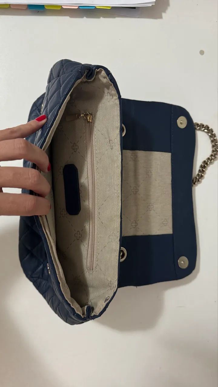 Bolsa capodarte azul petróleo  - Foto 4