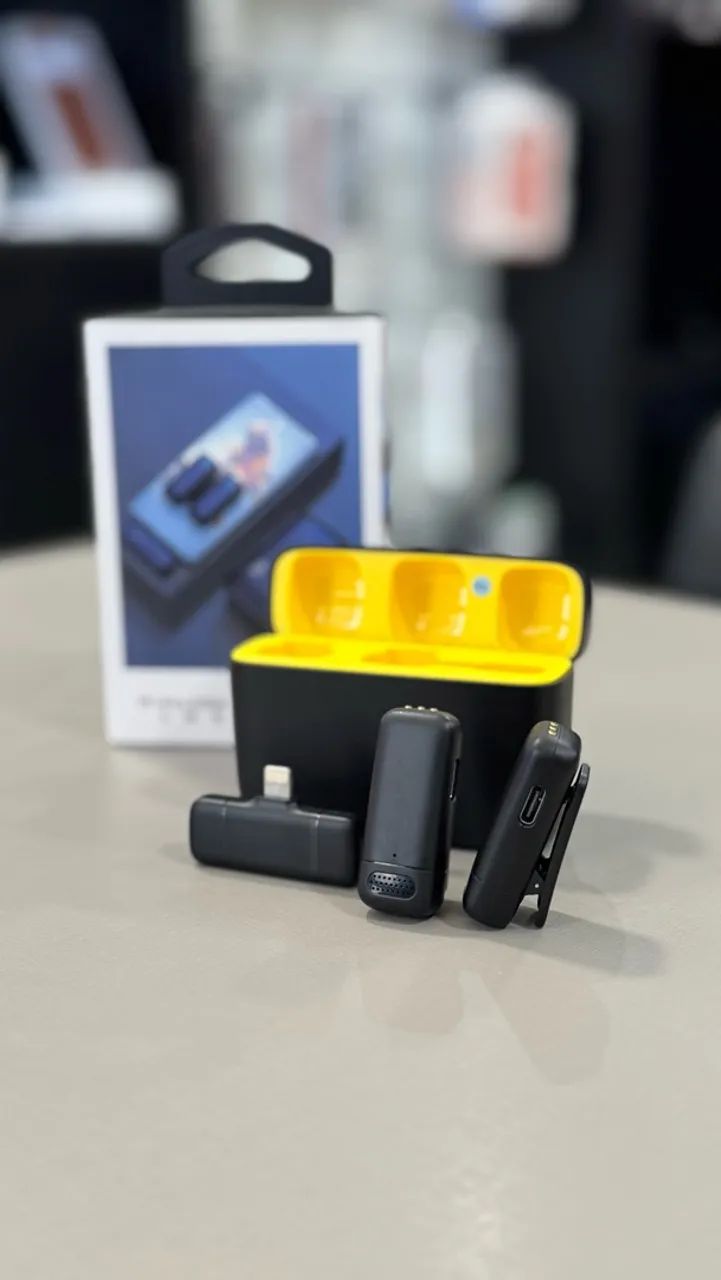 Microfone de lapela sem fio 