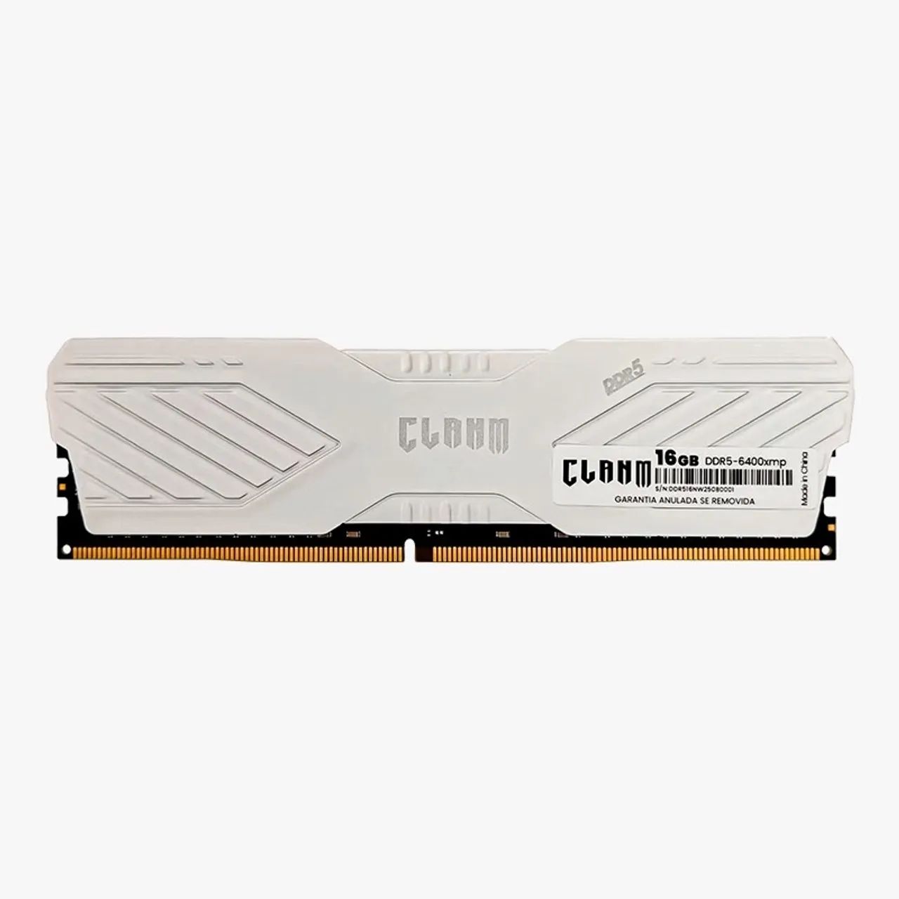 Memória ram ddr5 16 gb 6000xmp rgb com dissipador branco 