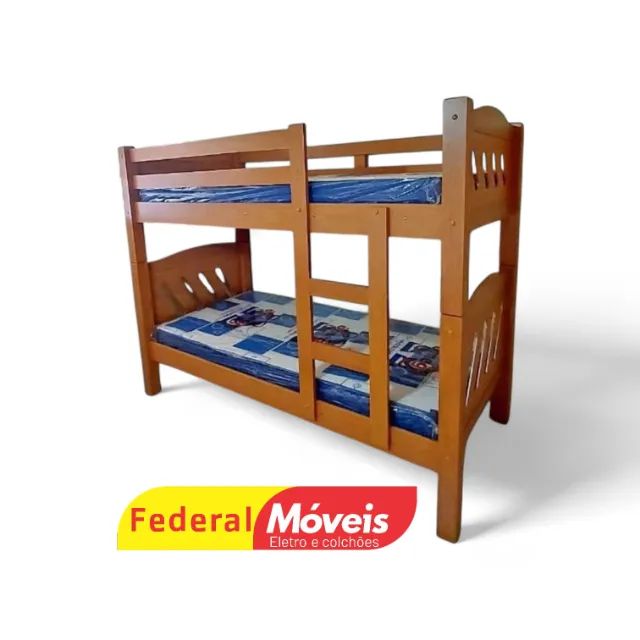 Beliche 100% MDF (sem colchão) Solteiro - Últimas Unidades!