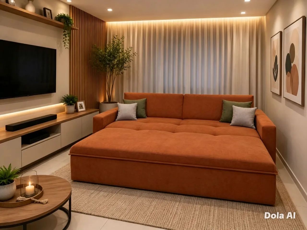 SOFA CAMA RETRÁTIL E RECLINÁVEL ZERO CAIXA  - Foto 4