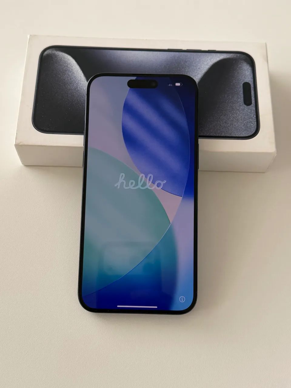 iphone 15 pro max 512gb azul Titânio 
