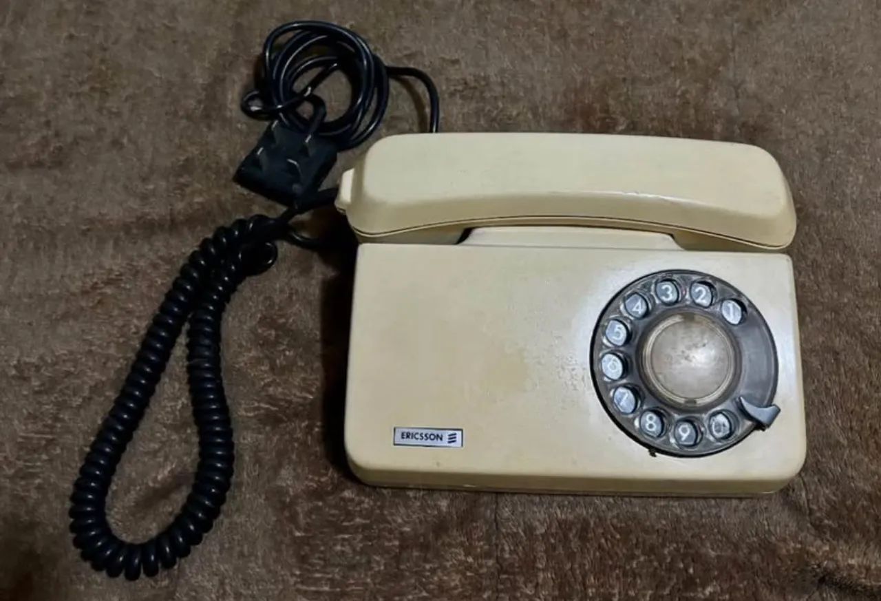 Telefone Disco Antigo Ericsson