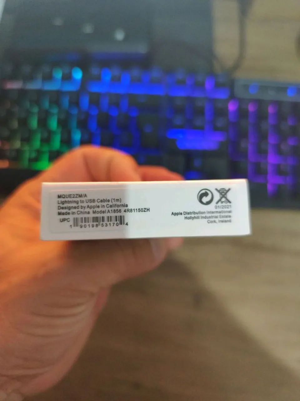 cabo lightning usb apple 1m branco - Foto 2