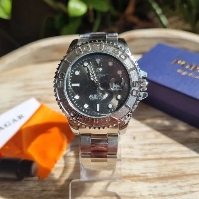 Relógio Masculino Poedagar 680 De Aço Com Data Prata Luxuoso