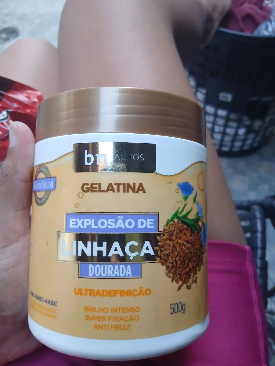Gelatina da bn cachos explosao de linhaça