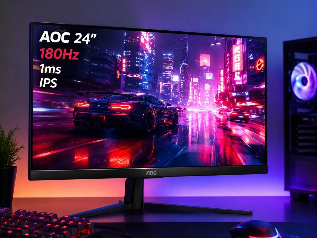 Vendo Monitor gamer AOC 24 180HZ 1ms IPS - Foto 5