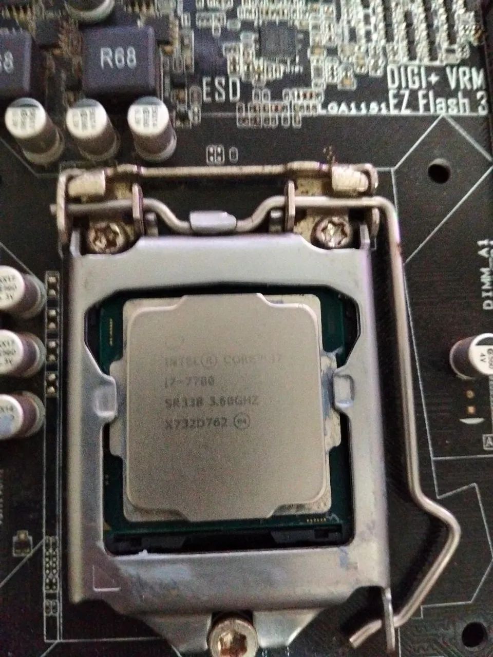 Placa mãe+processador i7 7700