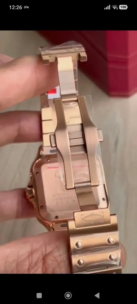 CARTIER SANTOS/ LARGE MODEL ROSE/ 40 MM/ S.C - Foto 5