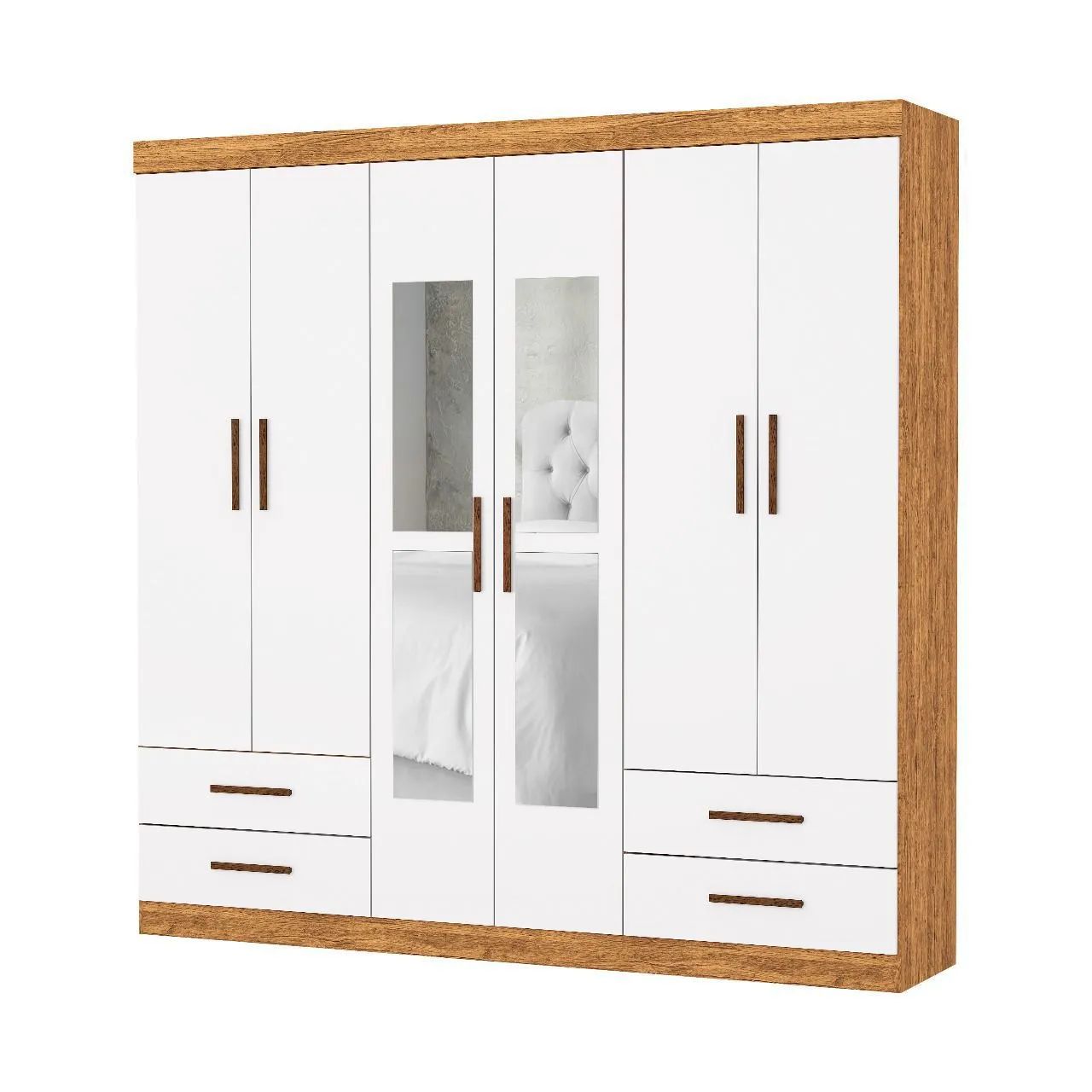 ROUPEIRO HÉRCULES 6P C/ ESPELHO NOVO A PRONTA ENTREGA ? - Foto 4