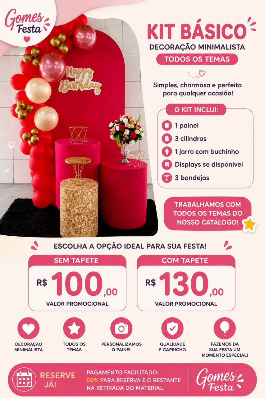 Kit de decoração com pegue e monte  - Foto 2