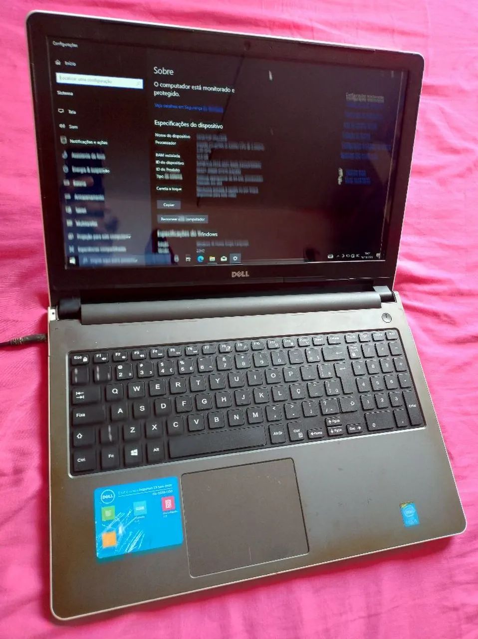 Notebook Dell i5 12 ram linha na tela - Foto 2