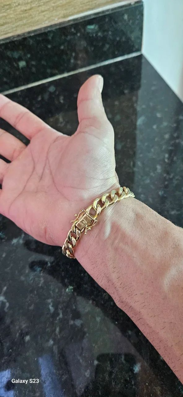 Pulseira ouro 18k  20 gramas  - Foto 2