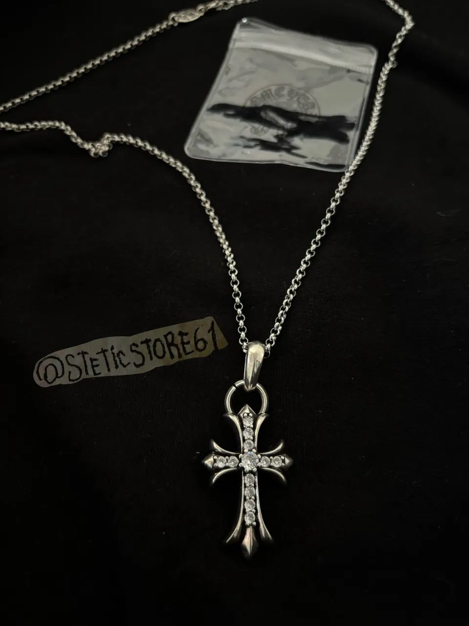 Corrente chrome hearts diamond