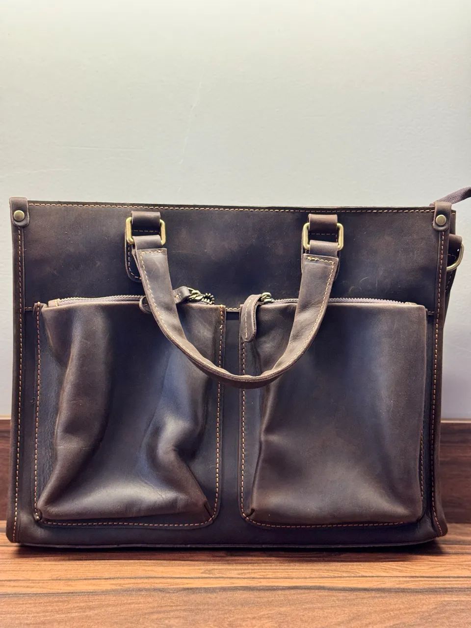 Bolsa de Ombro Vintage de Couro