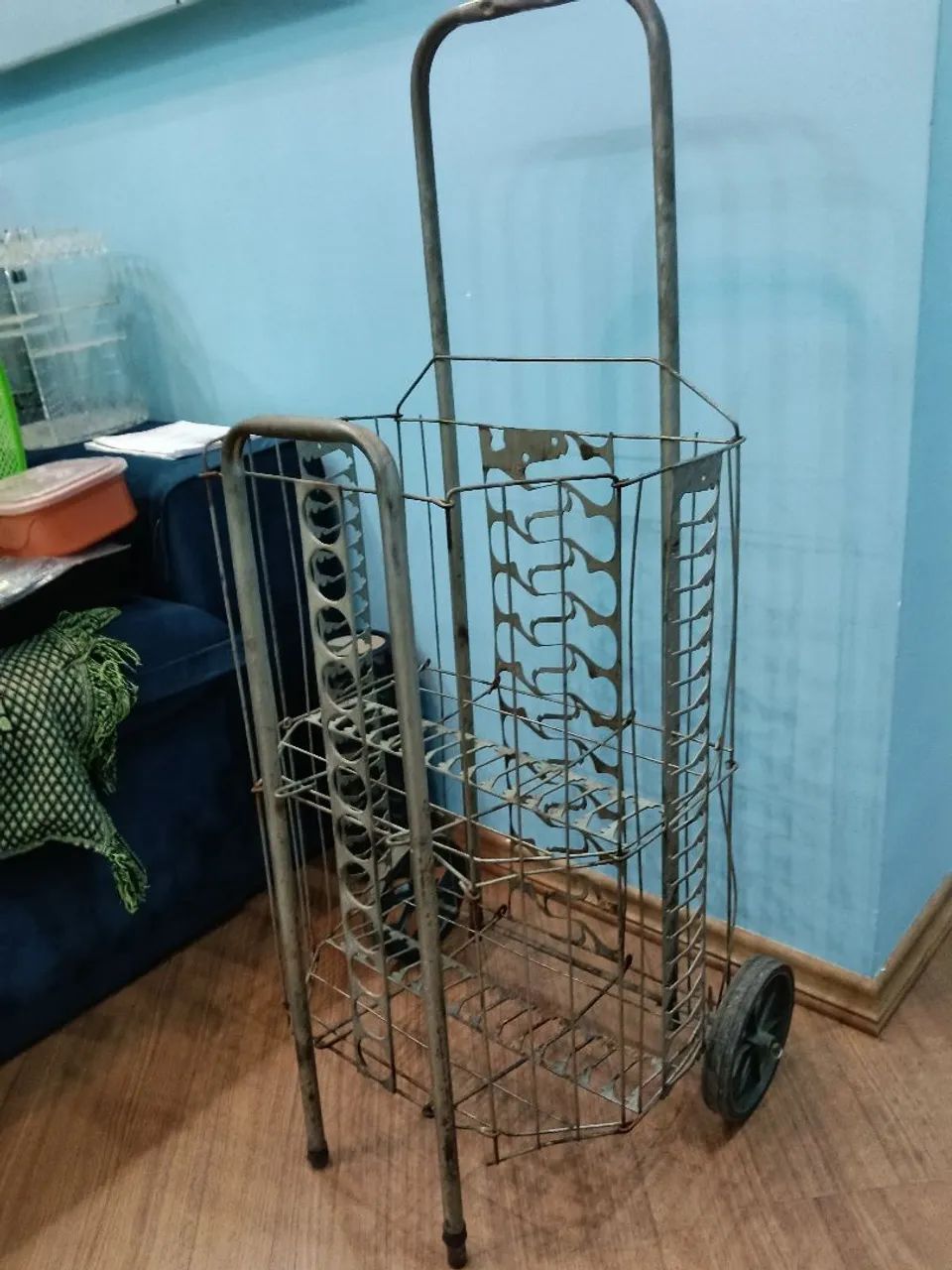 CARRINHO DE FEIRA DE METAL