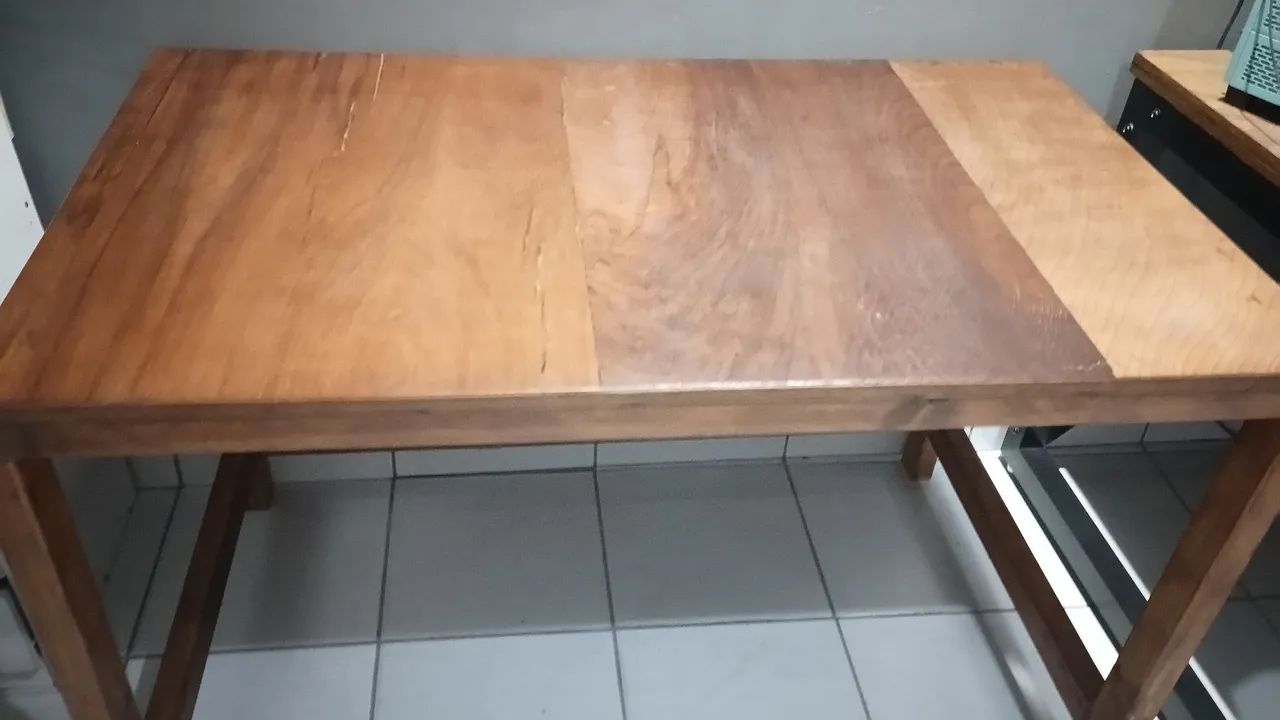 Mesa Rustica escrivaninha estilo industrial totalmente de madeira! Nova! - Foto 2