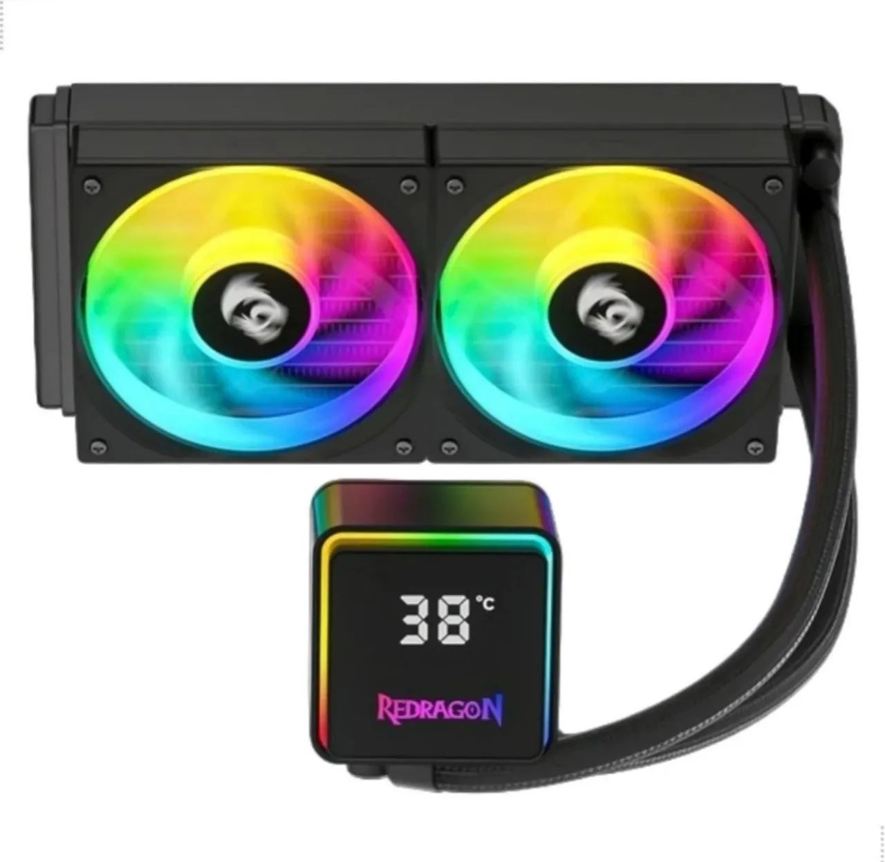 WATER COOLER REDRAGON 240MM ARGB COM VISOR - Foto 3