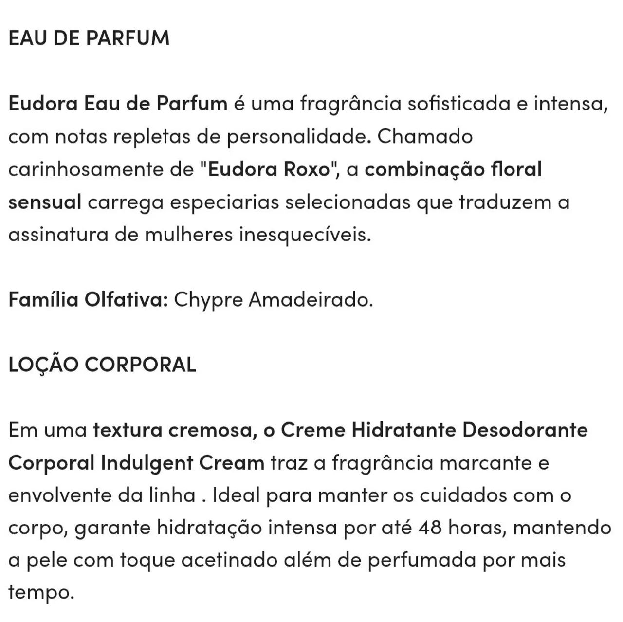 Kit Presente Eudora Roxo - Perfume e Creme Femininos - Foto 5