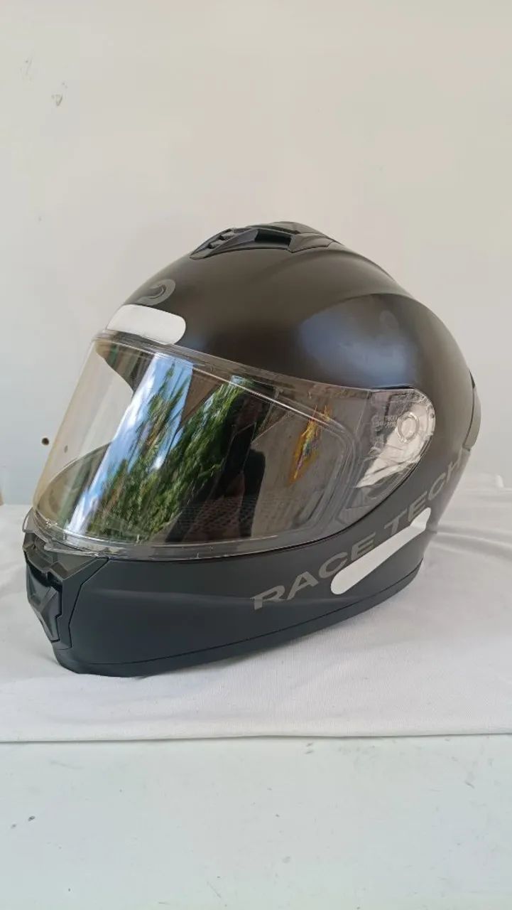 Capacete Raça Tech Black N58  - Foto 2