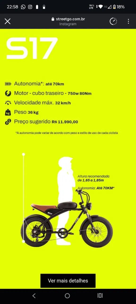 Bicicleta elétrica  - Foto 3