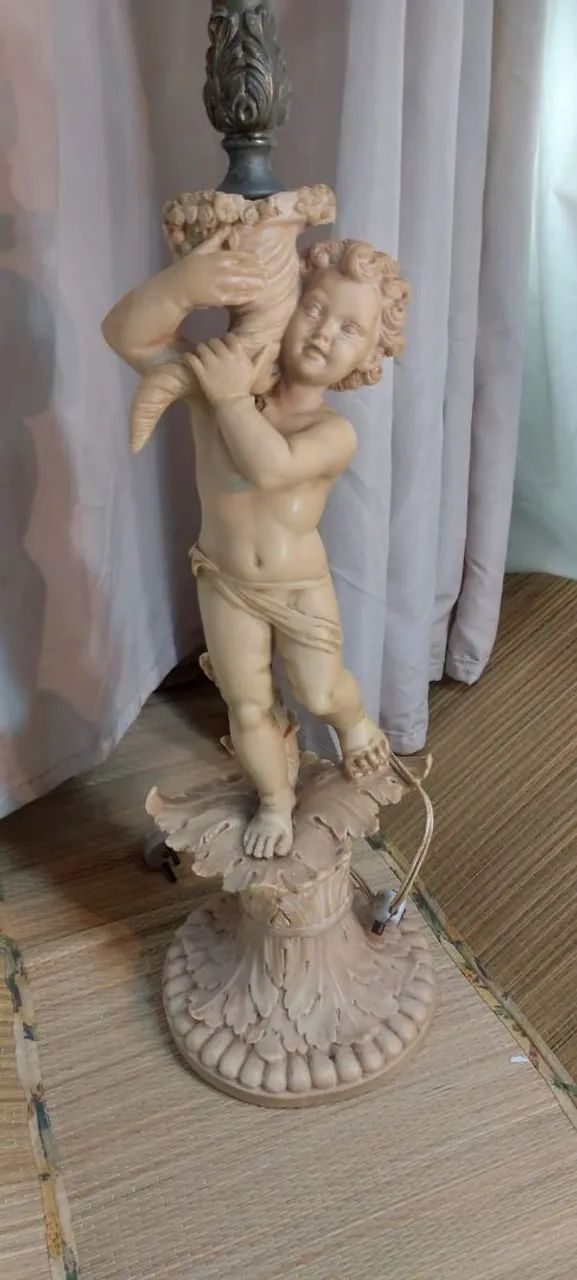 Lustre de bronze  e resina - Foto 3