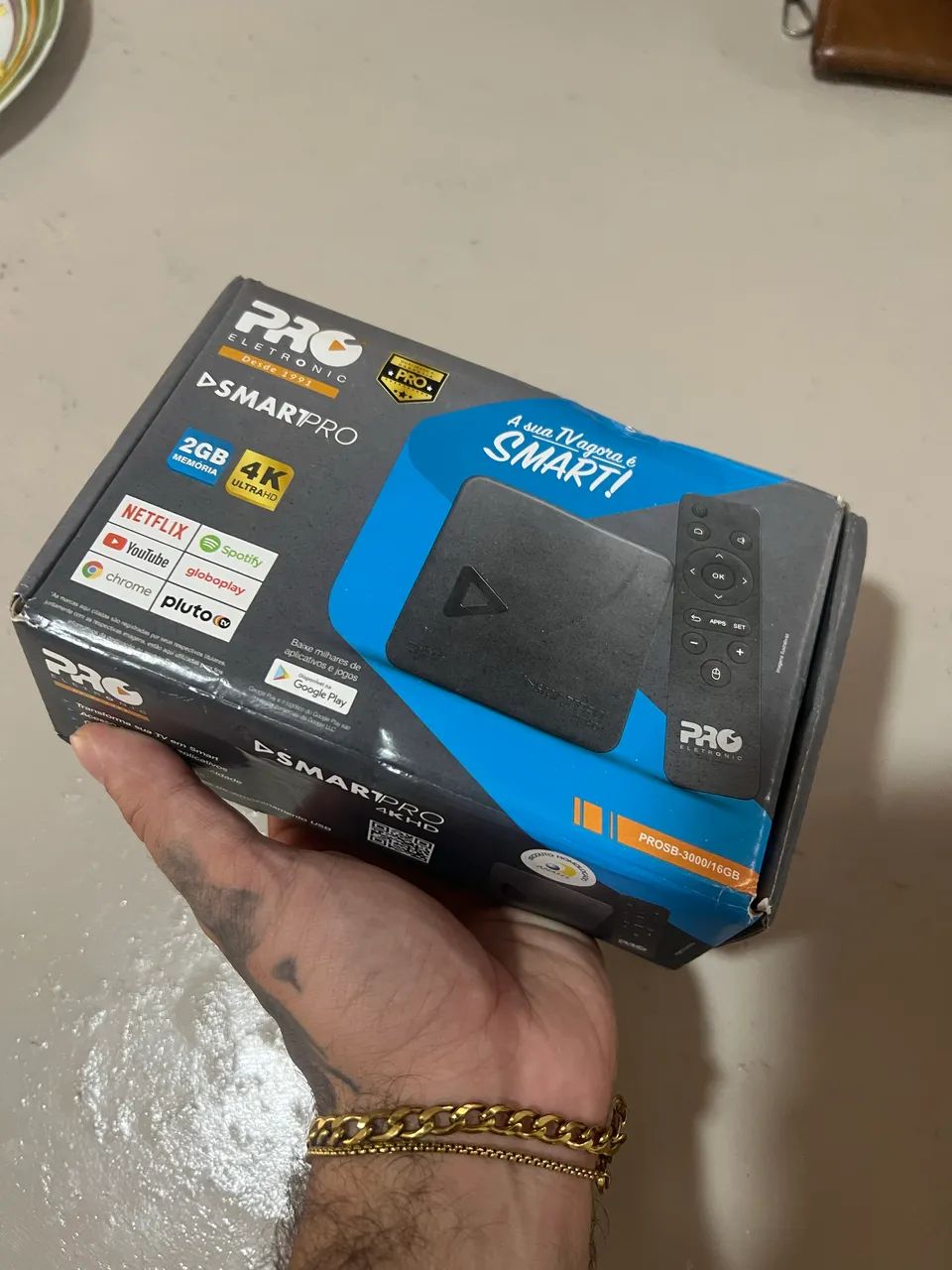 Tv box smartpro proeletronic 4k NOVO - Foto 2