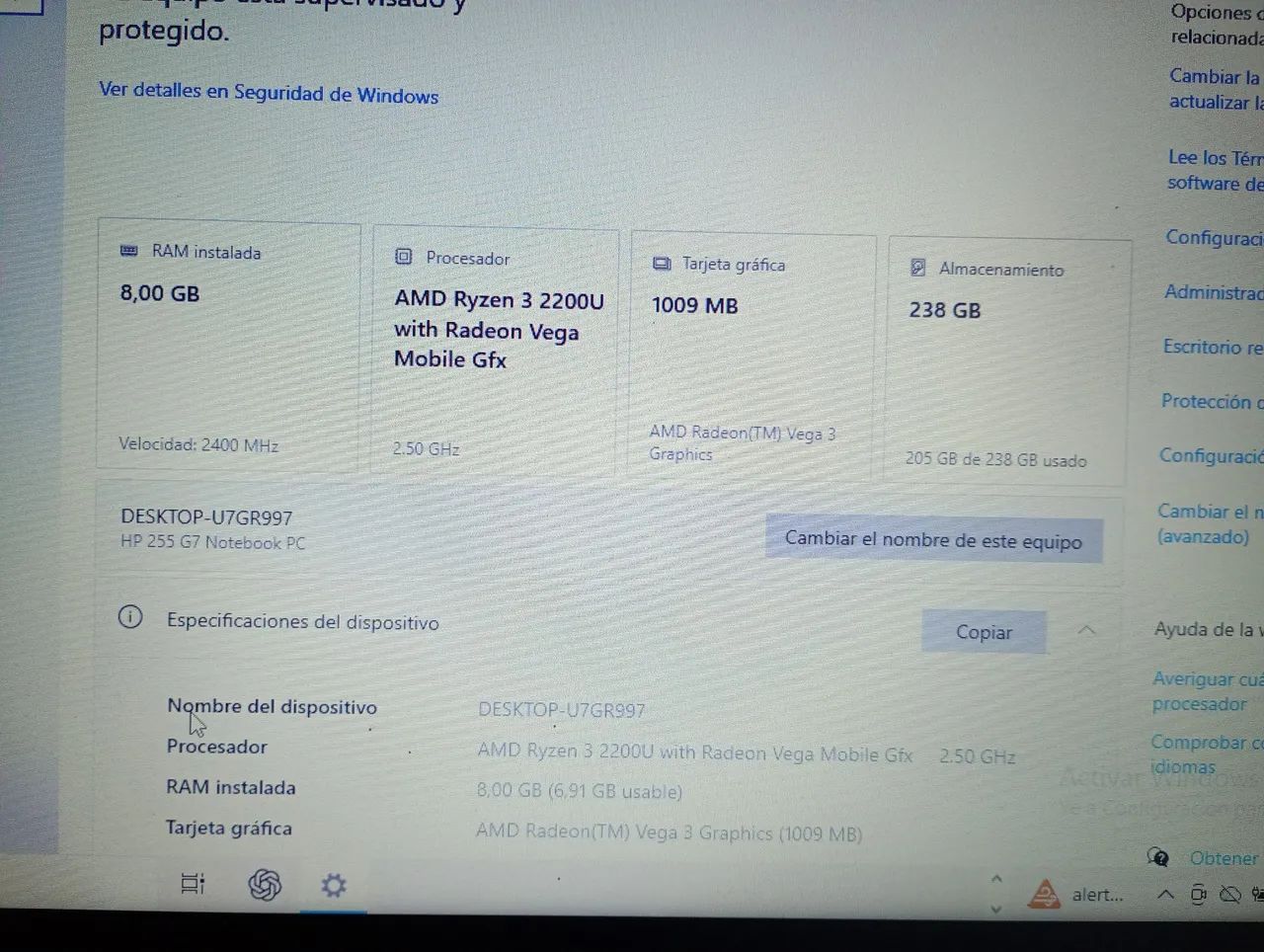 VENDO NOTEBOOK HP RYZEN 3 + ACESSÓRIOS ? - Foto 2