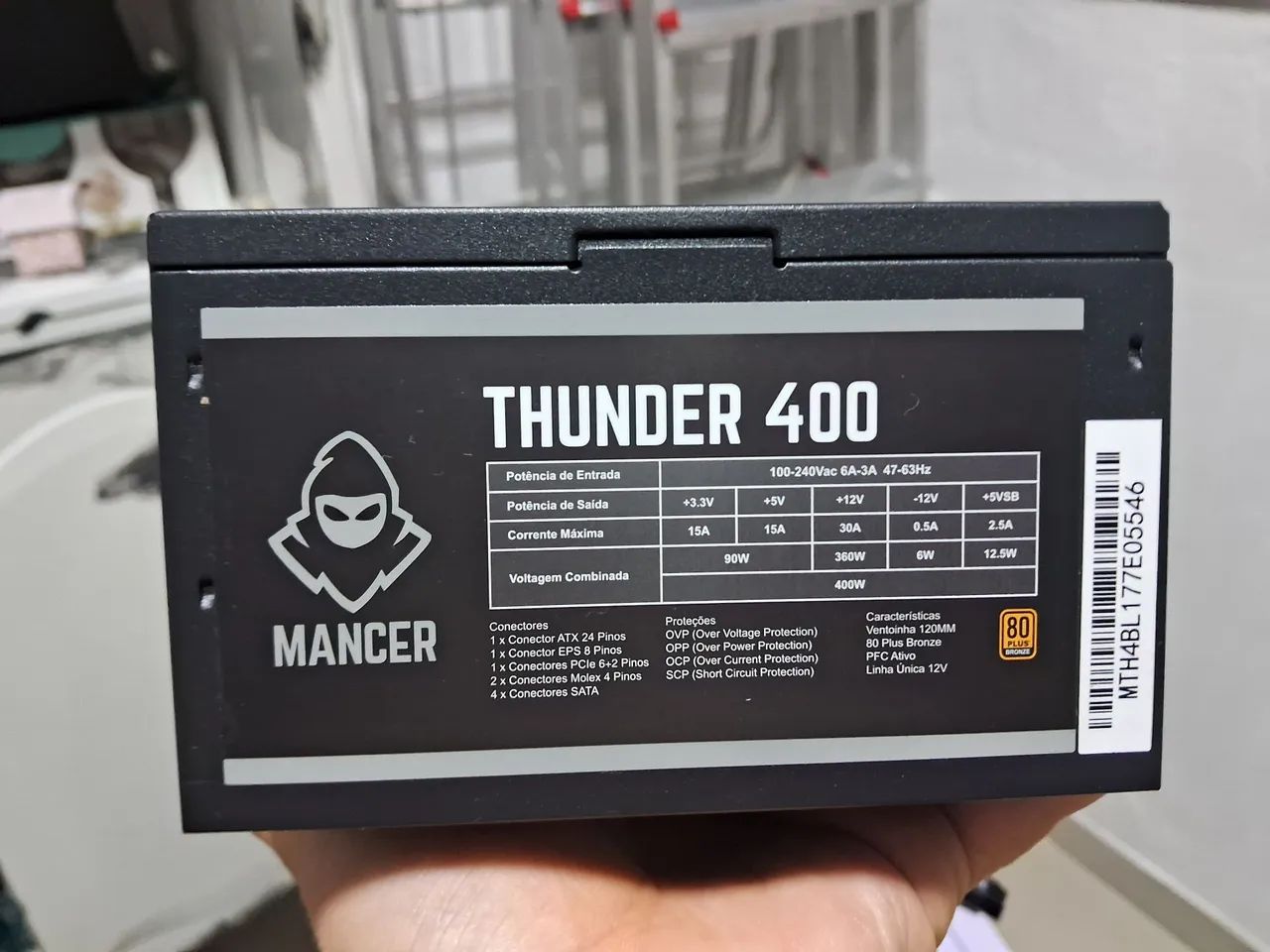 FONTE 400W PLUZ BRONZE