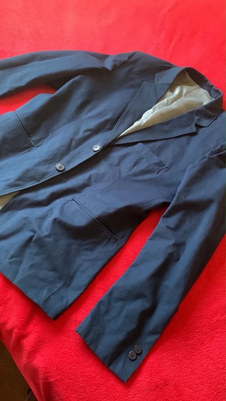 Blazer England Azul Camurça