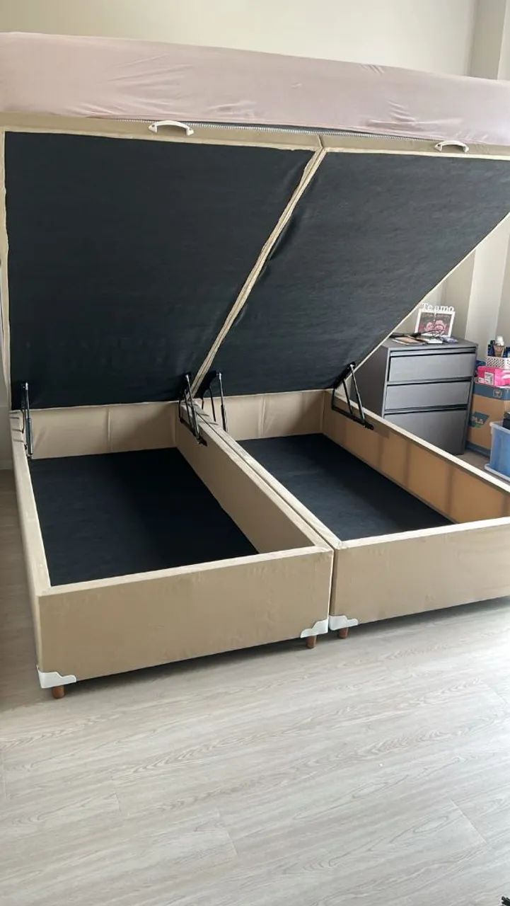 Baú King Size 193x203 Bipartido 