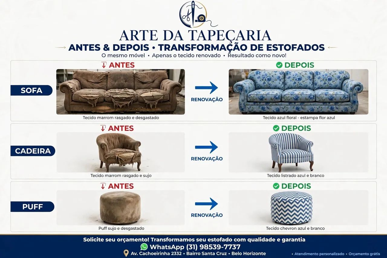 Arte da tapeçaria e reformadora de estofados  - Foto 2