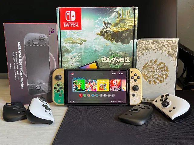 Nintendo Switch 500GB Nintendo Switch Oled Desbloqueado 500GB Edição Especial - Parcelo