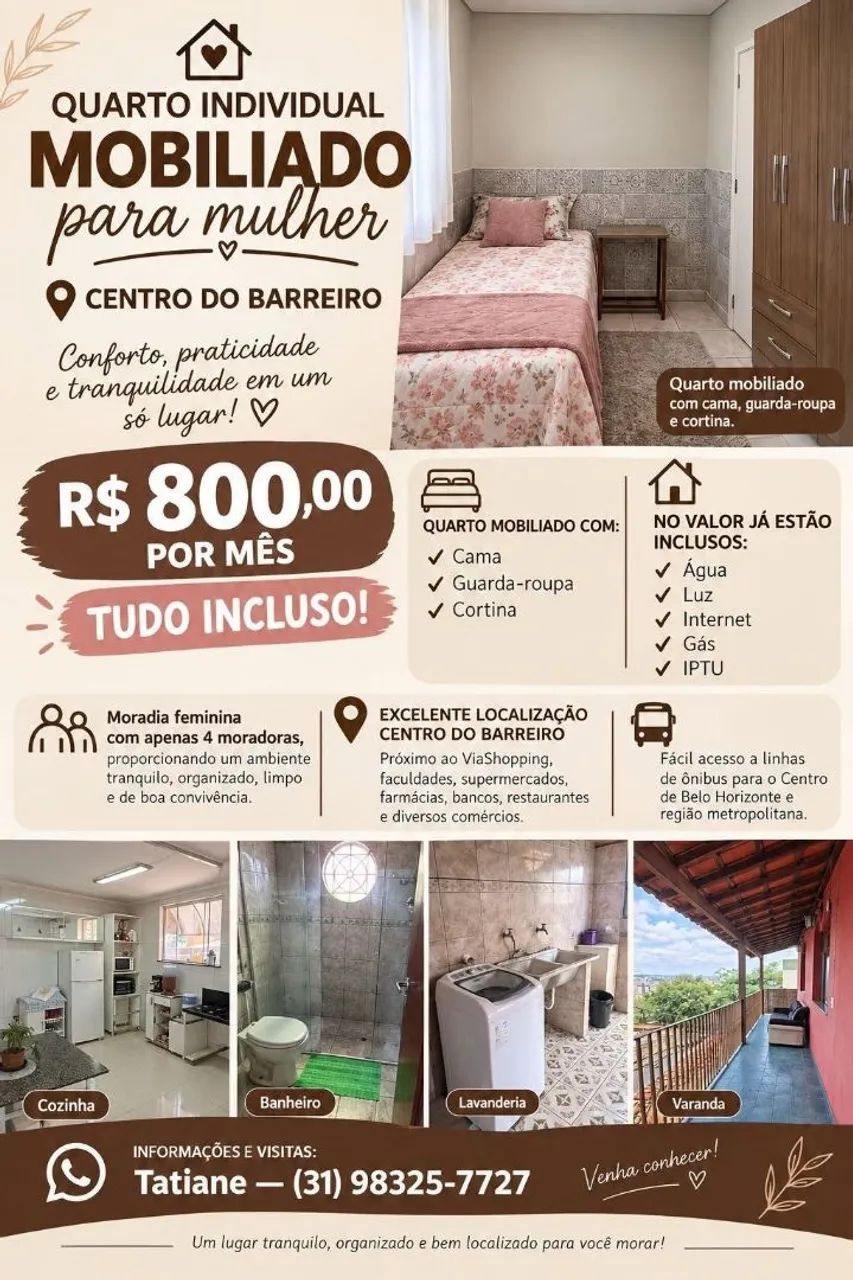 Aluguel de quarto - Barreiro 