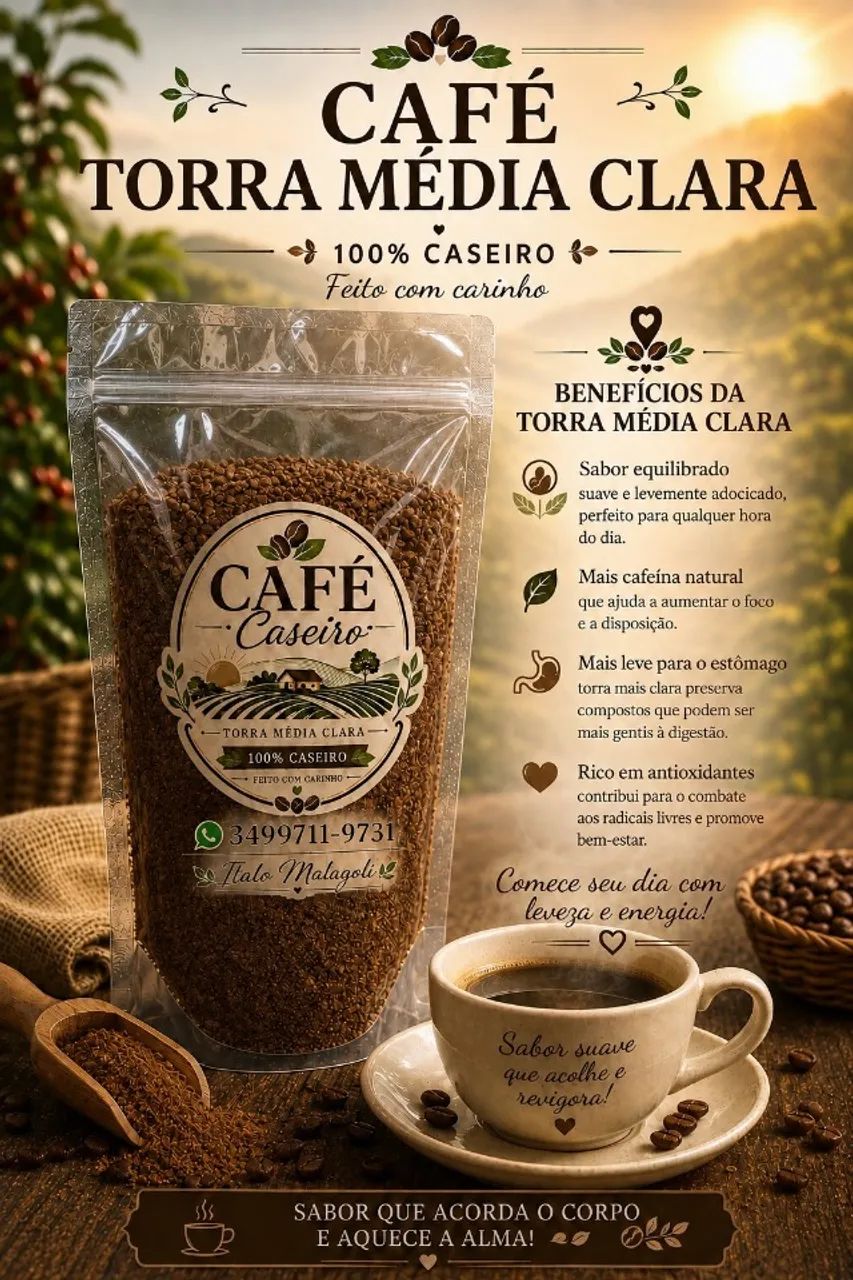 VENDO CAFÉ CASEIRO 100% ARÁBICA. - Foto 4
