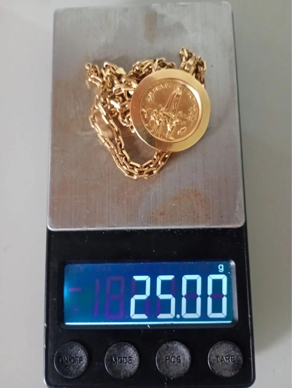 Corrente 25g de ouro 18k(750) - Foto 2