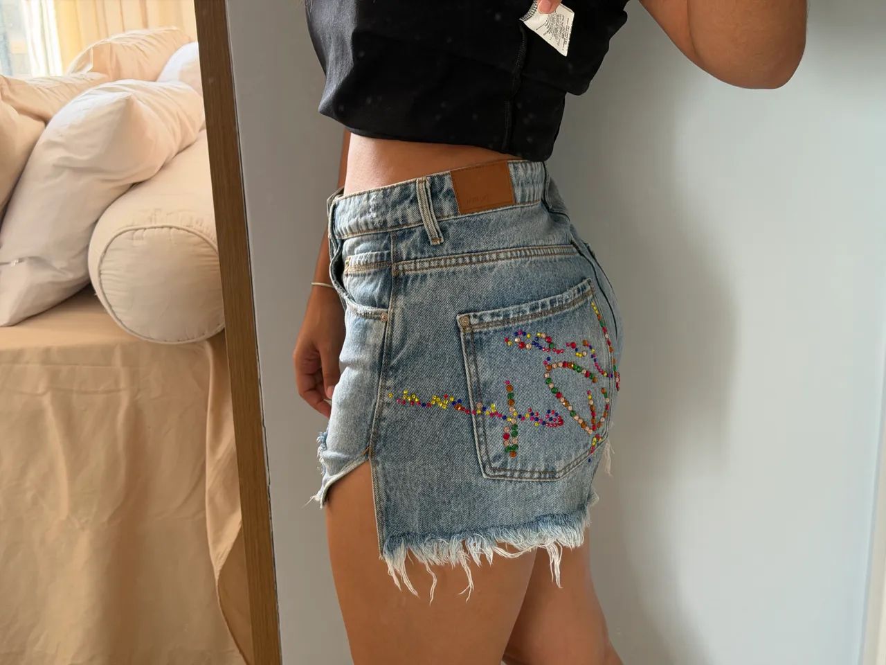Short jeans - lança perfume  - Foto 2