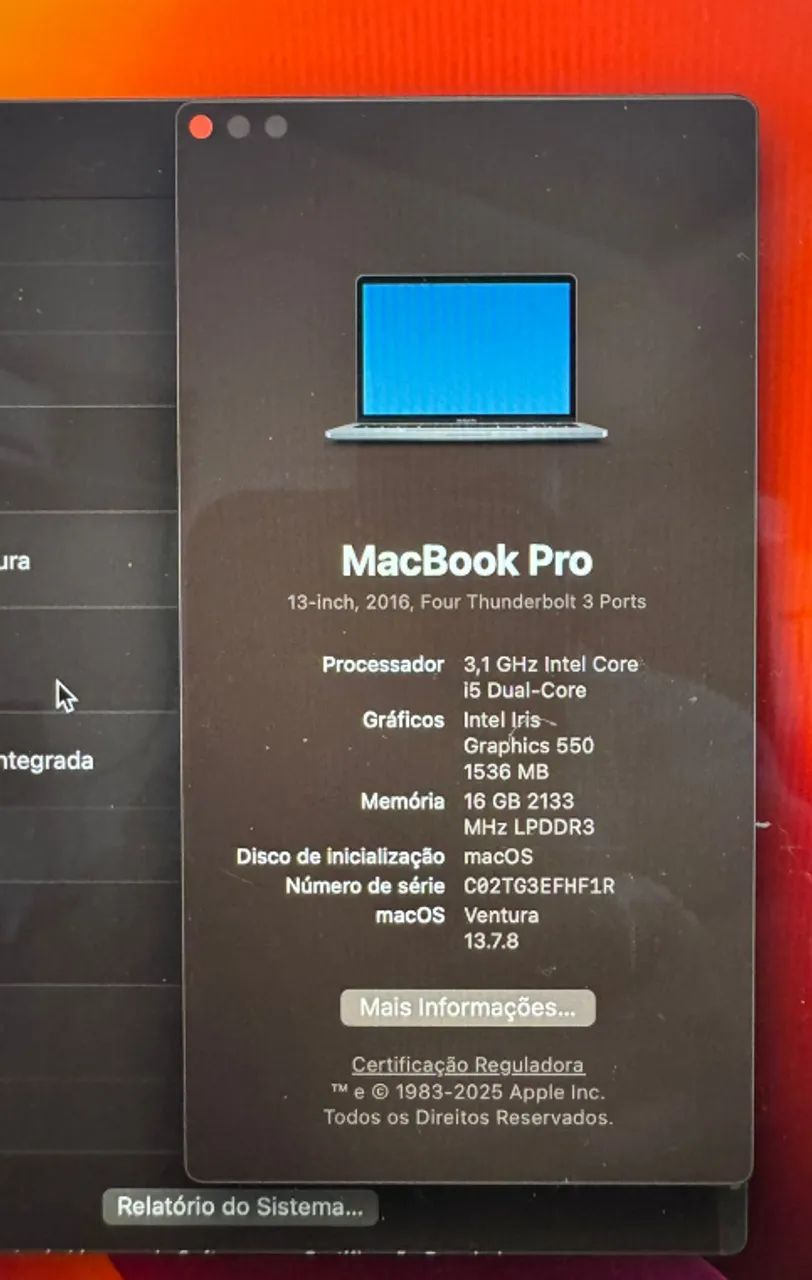 MACBOOK PRO 13,2 - i5 HD 512 - 2017 - Foto 3