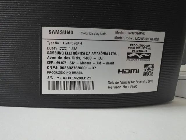 Monitor Samsung Curvo Full HD 24" C24F390FH - Foto 4