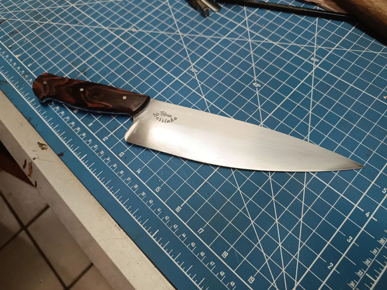 Faca de cozinha 8 polegadas artesanal  - Foto 2
