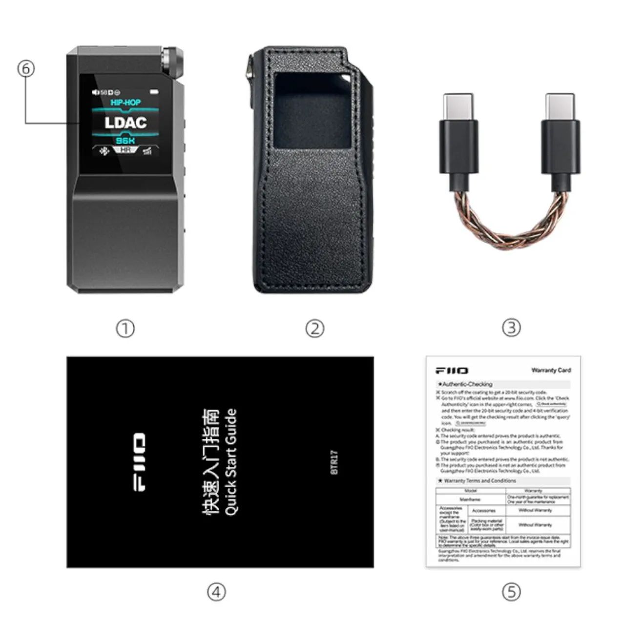 DUNU DaVinci ダヴィンチ fiio btr17 4点セット FiiO BTR17 LACRADO | DAC Bluetooth Hi-Fi Premium | 4.4mm + 3.5mm