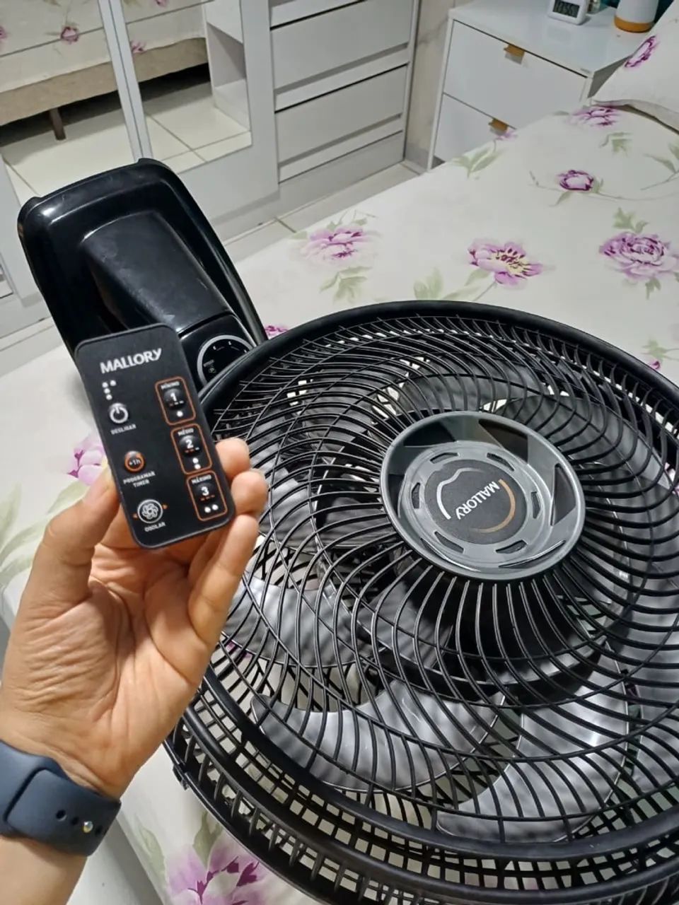Ventilador de Parede Smart com 15 pás e controle remoto - Foto 3