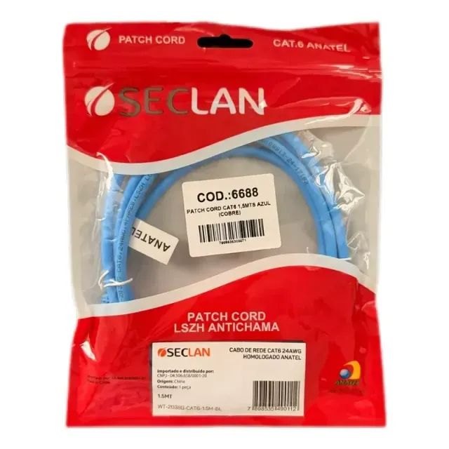 PATCH CORD CAT 6 
