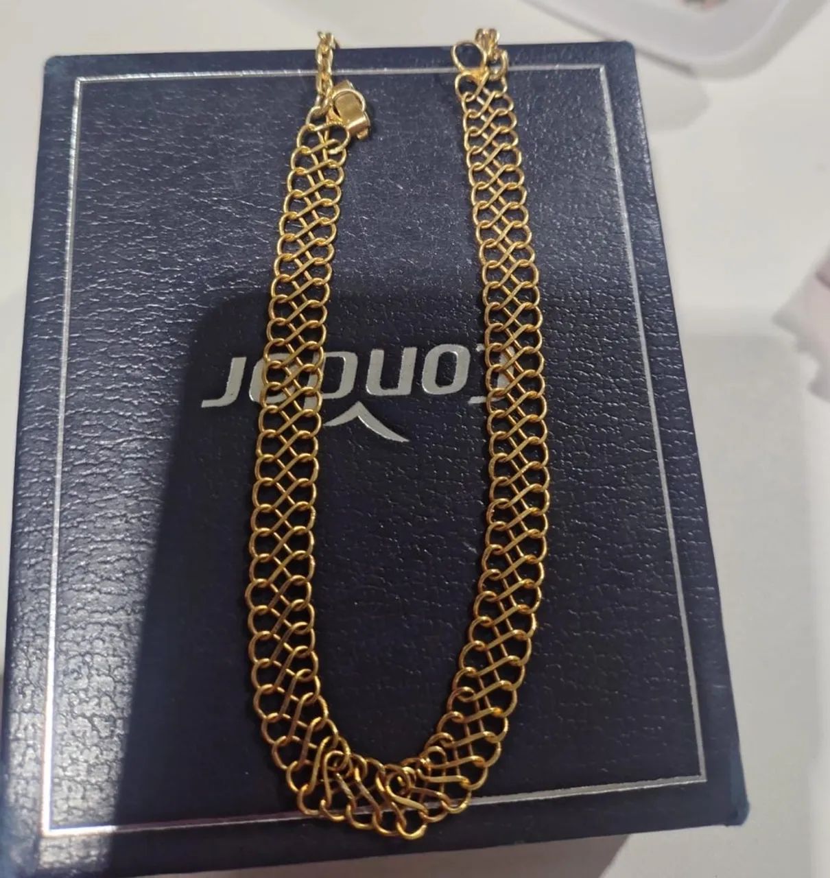 Vendo pulseira prata banhada a ouro 