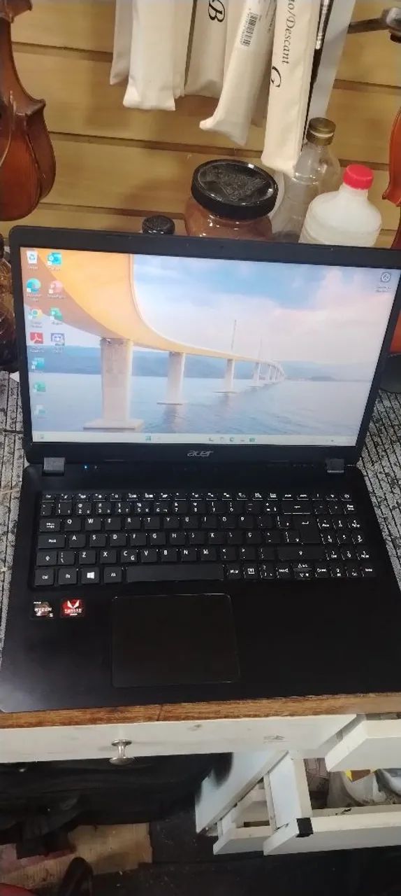 Notebook Acer Ryzen 5 3500u placa vídeo Radeon 2gb 8gb ram ssd 256gb tela 15.6 Windows 11