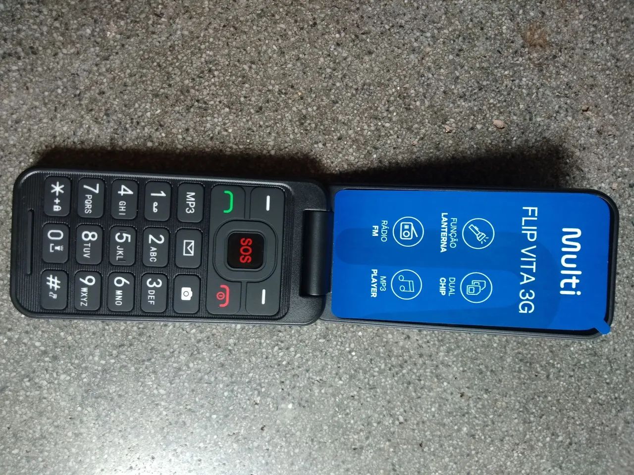 Vendo Celular Multi Flip  com SOS Idoso  - Foto 3