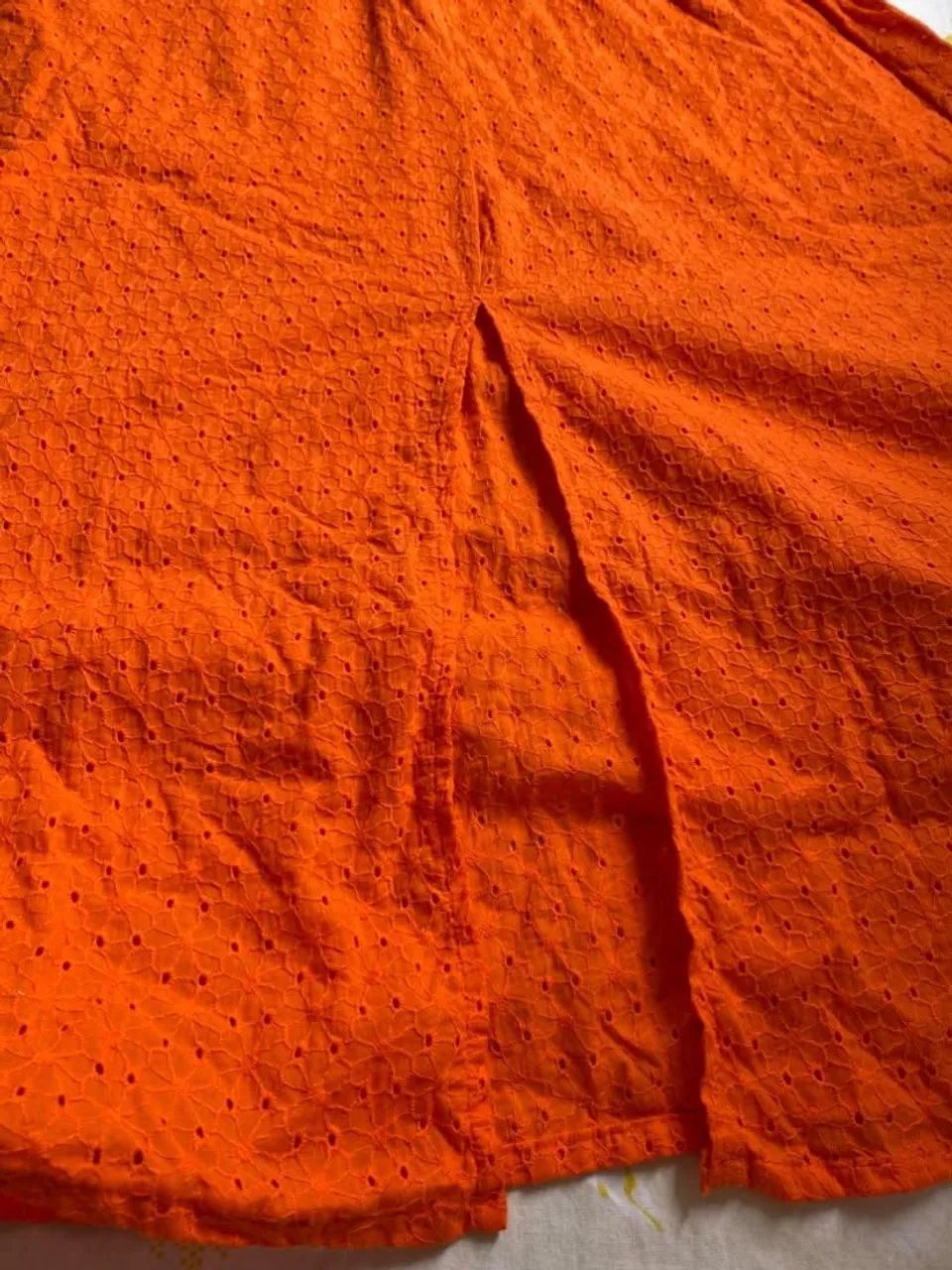 Vestido laranja renda - Foto 3